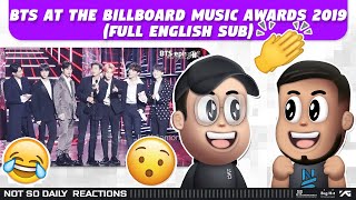 NSD REACT | BTS AT THE BILLBOARD MUSIC AWARDS 2019 (FULL ENGLISH SUB) - billboard music awards 2018 bts reaction